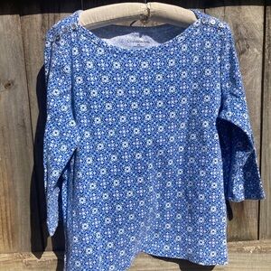 Croft & Barrow cotton blue shirt